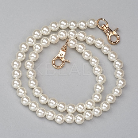 ABS Plastic Imitation Pearl Bag Strap Chains FIND-WH0052-67A-1