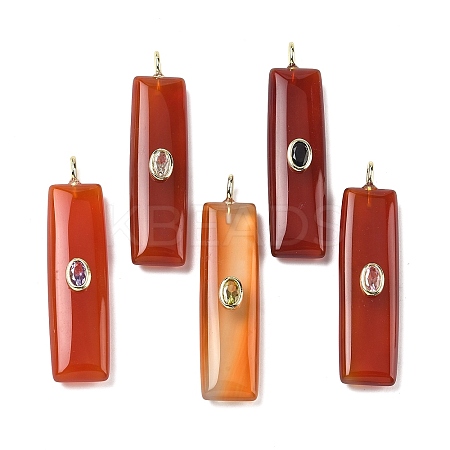 Natural Carnelian Pendants G-H318-03G-07-1