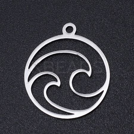 Non-Tarnish 201 Stainless Steel Laser Cut Pendants STAS-S105-T966-1-1