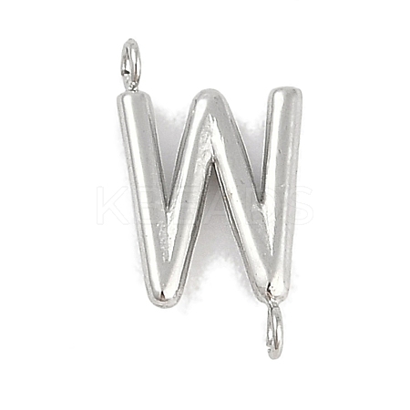 304 Stainless Steel Letter Connector Charms STAS-M108-01P-23-1