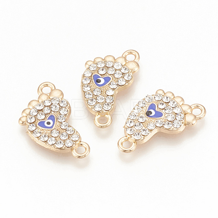 Jewelry Alloy Rhinestone Links connectors ALRI-Q235-003G-1
