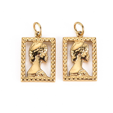304 Stainless Steel Pendants STAS-S116-127G-1
