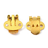 Iron Flat Blank Shoe Clips IFIN-WH0072-01C-G-1