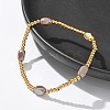 304 Stainless Steel Beads Stretch Breacelets for Women BJEW-M054-01G-01-4