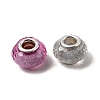 Faceted Resin European Beads RESI-C063-01J-2