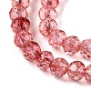 Transparent Glass Beads Strands X-GLAA-T023-4mm-A13-3