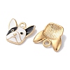Alloy Enamel Pendants ENAM-O001-08G-G-2