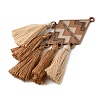 Bohemia Polyester Tassel Big Pendants FIND-B058-02R-2