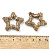 Star Shape Polymer Clay Rhinestone Beads CLAY-NH0001-06E-3