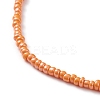 Round Glass Seed Beaded Necklaces NJEW-JN03207-4