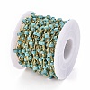 Handmade Synthetic Turquoise Beaded Chains CHC-E019-02A-3