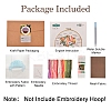 Gypsophila Pattern DIY Embroidery Kit DIY-P077-050-2