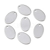 Tarnish Resistant 304 Stainless Steel Stamping Blank Tag Pendants STAS-S028-02-2