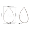 Brass Linking Rings X-KK-T037-06P-NF-2