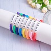 8Pcs 8 Colors Polymer Clay Heishi Surfer Stretch Bracelets Set BJEW-SW00085-6