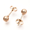 304 Stainless Steel Ball Stud Earrings EJEW-C501-10C-3
