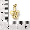 Brass Micro Pave Cubic Zirconia Pendants LS-ZIRC-I070-040G-3