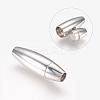 Tarnish Resistant Smooth 304 Stainless Steel Magnetic Clasps with Glue-in Ends MC087-2