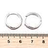 Brass Micro Pave Clear Cubic Zirconia Hoop Earrings EJEW-Z121-01P-5