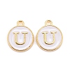 Golden Plated Alloy Charms LS-ENAM-S118-01U-1