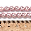 Electroplated Shell Pearl Beads Strands X-BSHE-G041-6mm-05-2