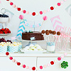 Wool Felt Ball Garland Colorful Pom Pom AJEW-WH0258-717A-5
