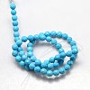 Natural Howlite Round Beads Strands TURQ-L017-3mm-01D-3