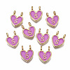 Alloy Enamel Charms ENAM-T012-02S-RS-1