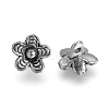 Tibetan Style Alloy Charms TIBEP-Q064-56AS-RS-1
