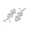Non-Tarnish 304 Stainless Steel Pendants STAS-C003-06P-3