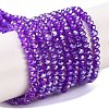 Baking Electroplate Glass Beads Strands LS-DGLA-A039-J4mm-B05-1