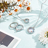 DIY Blank Floating Charm Necklace Making Kit DIY-DR0001-18-4