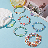 3 Strands Electroplate Glass Beads Strands EGLA-PA0001-25C-7