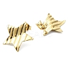 Ion Plating(IP) 201 Stainless Steel Stud Earrings EJEW-K270-19G-2