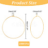 100Pcs 316 Surgical Stainless Steel Wine Glass Charms Rings STAS-UN0046-80-4
