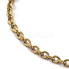 Ion Plating(IP) 304 Stainless Steel Cable Chain Necklace LS-NJEW-D045-12G-2