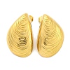 Shell Shapes Ion Plating(IP) 304 Stainless Steel Stud Earrings EJEW-H013-14G-1