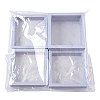 5Pcs Square Transparent PE Thin Film Suspension Jewelry Display Box CON-FS0001-19B-6