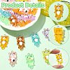 70Pcs 7 Colors Luminous Transparent Resin Pendants FIND-CJ0004-53-3