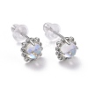 Anti-Tarnish Rhodium Plated 925 Sterling Silver Stud Earrings LS-EJEW-M202-02P-1