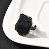 Natural Tourmaline Irregular Nugget Open Cuff Rings G-A278-03AB-02-1