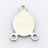 Tarnish Resistant Oval 201 Stainless Steel Chandelier Component Links STAS-P073-26-2