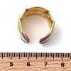 304 Stainless Steel Enamel Open Cuff Rings RJEW-L335-02D-G-5