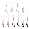 5Pair Brass Dangle Earring EJEW-YW00001-02-1