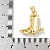 Brass Micro Pave Cubic Zirconia Pendants KK-M300-30G-3