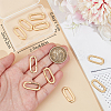 10Pcs Brass Spring Gate Rings KK-BBC0015-57G-03-3