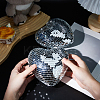 Heart Glass Mirror Ball Reflective Ball AJEW-WH0036-123A-3