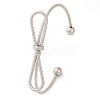 Bowknot Brass Cuff Bangles for Women BJEW-F477-05P-1