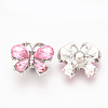 Alloy Rhinestone Snap Buttons X-SNAP-T001-10A-2