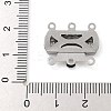 304 Stainless Steel Box Clasps STAS-M084-02A-P-3